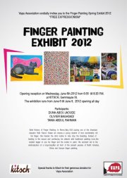 Finger-Painting Student's Show